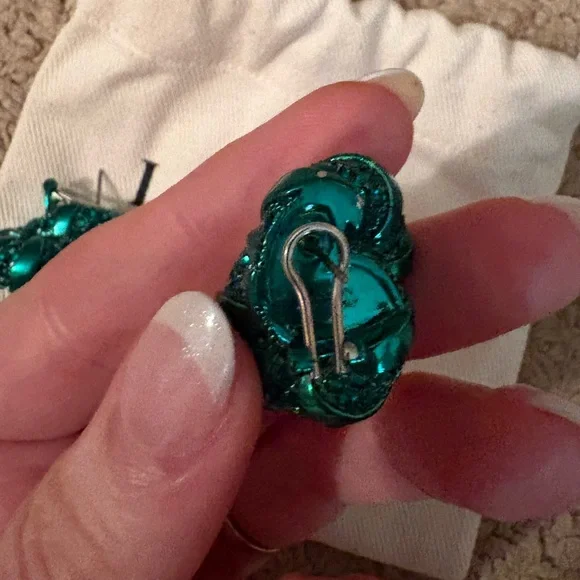 Lanvin Green Melodie Earrings ASO Meghan Markle - Picture 6 of 14